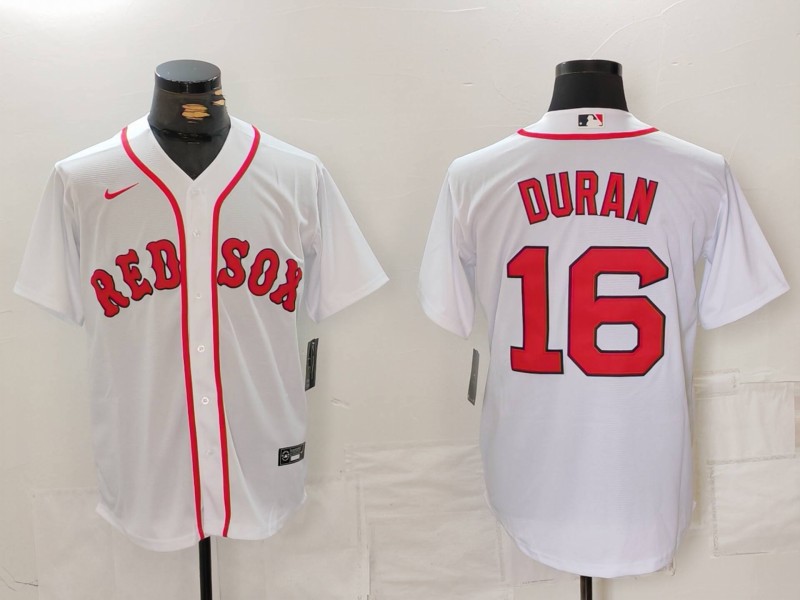 Men's Boston Red Sox Jarren Duran #16 White Home Jersey